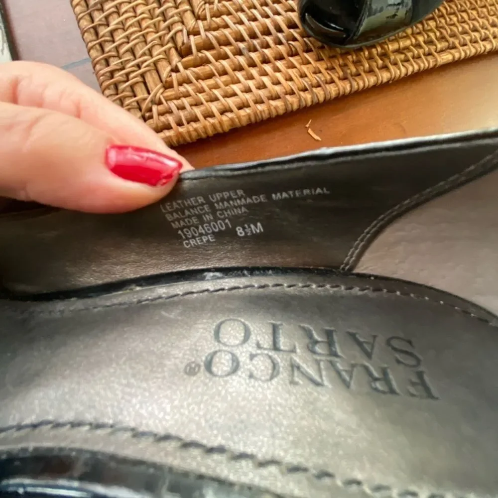 Gorgeous Franco Sarto Suede/Patent Leather Pumps